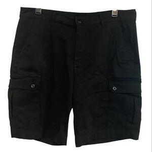 St. John’s Bay Men’s Black Cargo Shorts Size 38
